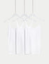 Marks & Spencer"3pk Cotton Rich Lace Trim Vests"